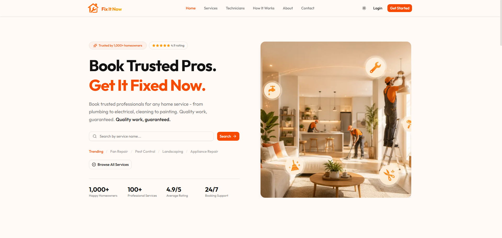 FixItNow Screenshot 1